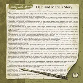 Album page 1 — Dale and Marie's Story