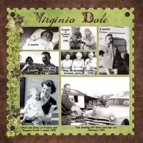 Album page 6 — Ginny — baby years