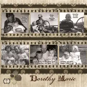 Album page 8 — Dorothy — baby years
