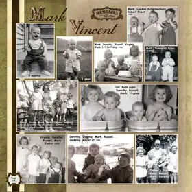 Album page 14 — Mark — baby years