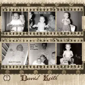 Album page 18 — David — baby years