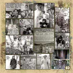 Album page 21 — The 1957 Frank Slide trip