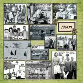 Album page 30 — Fair parades & birthdays, 1960s