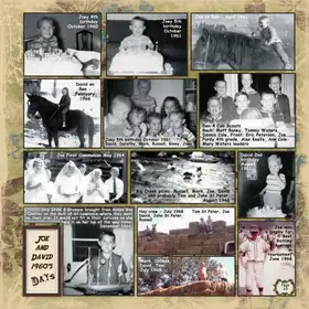 Album page 33 — Joe & David in the sixties