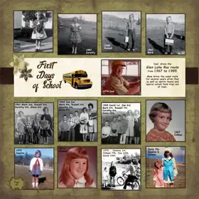 Album page 40 — First days of school
