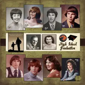 Album page 41 — Graduations — Dale 1941 to 1985