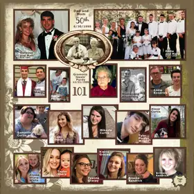 Album page 53 — Nineties weddings & the 50th