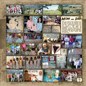 Album page 55 — Mom and Dad — Corner Cake & the golf course