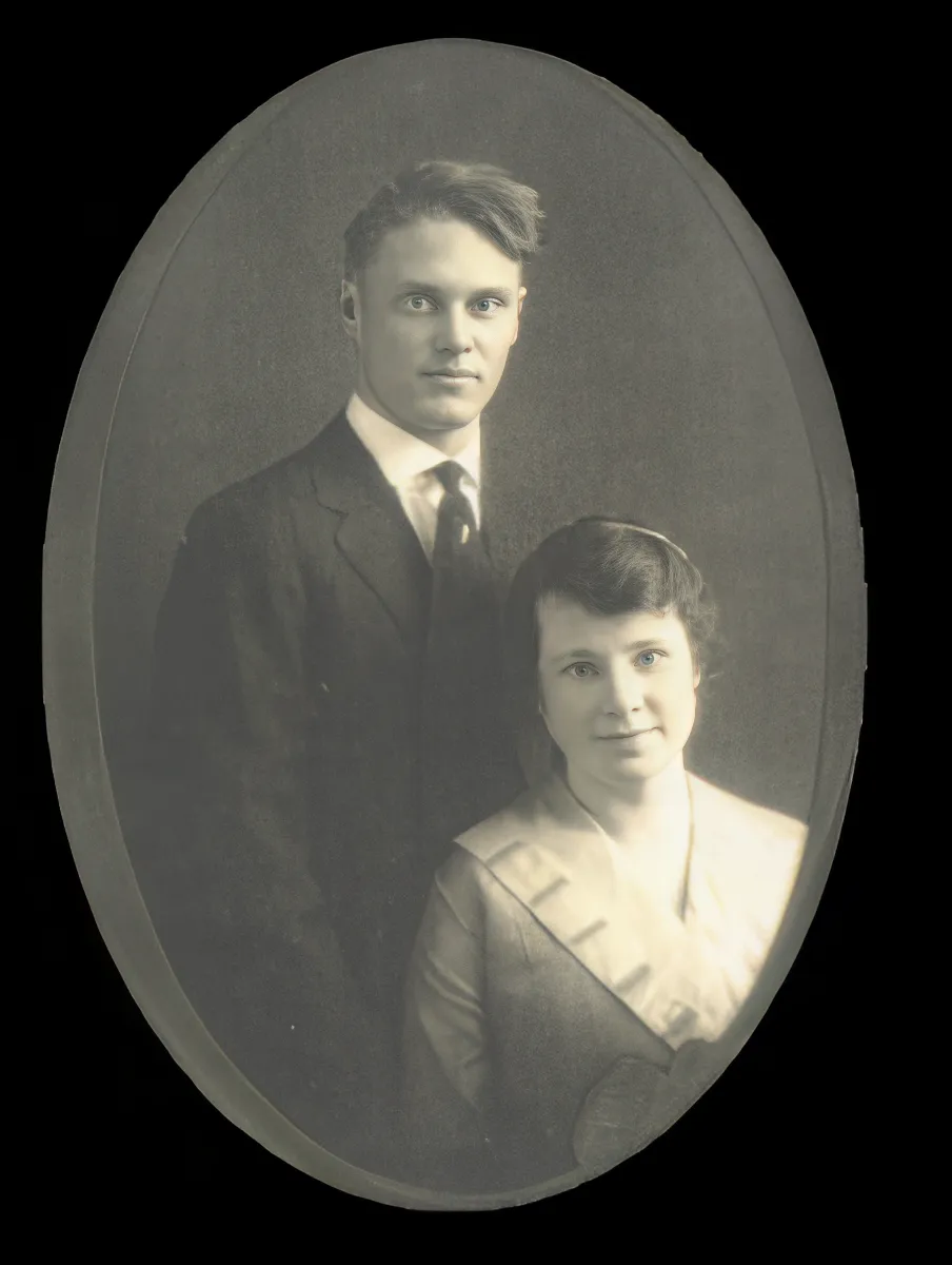 Early portrait of a Purdy couple, from the family archive