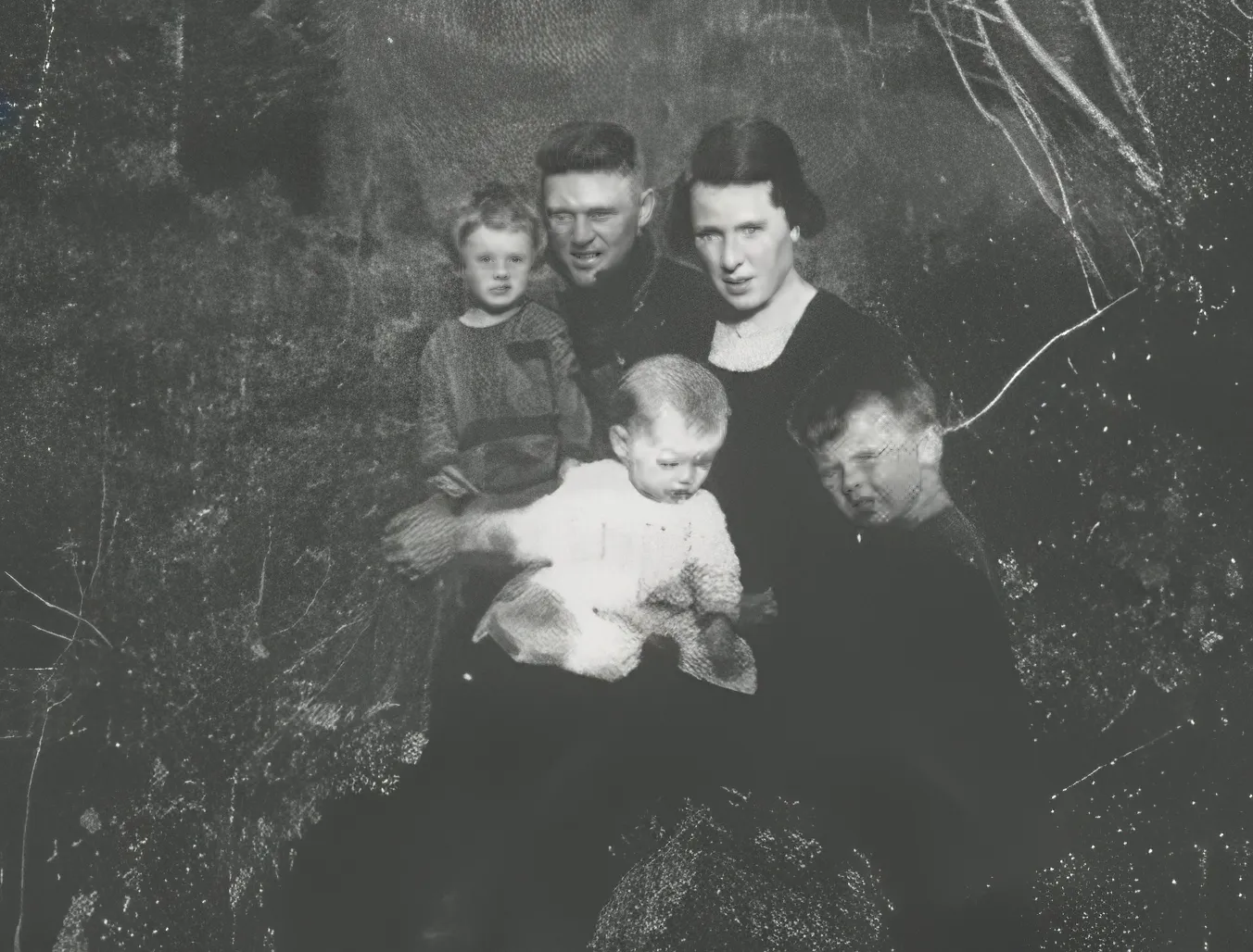 A Purdy family group at the ranch